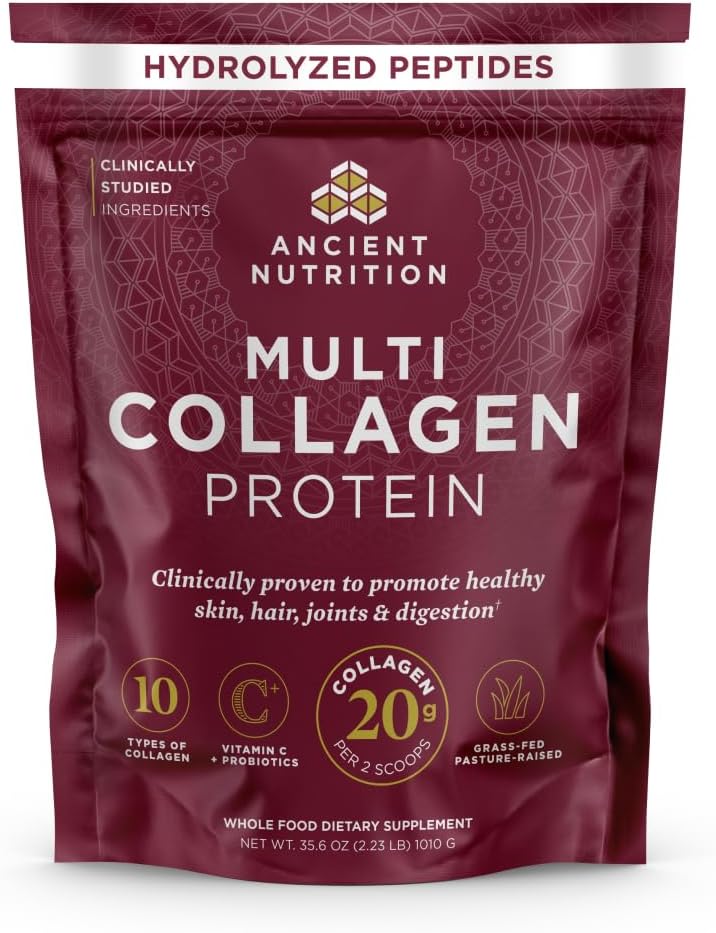 Ancient Nutrition Hydrolyzed Multi Collagen Peptides Powder, Unflavored